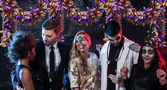 4 Strings Total 26.4 FT Halloween Tinsel Garlands