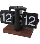 Retro Flip Down Clock, Vintage Flip Desk Clock, 24 Hours Digital Flip Down Clock Battery Powered ...