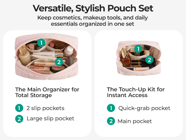 Versatile, Stylish Pouch Set