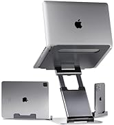 Ergonomic Laptop Stand for Desk, Adjustable Height up to 20", Laptop Riser Computer Pulpit Stand ...