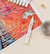 MemOffice Marking ink 162 Colors Dual Tip Artist Alcohol Markers Set with Carrying Case - Perfect...