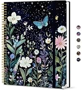 Taja Large Spiral Lined Journal for Women, 8.5" x 11" Notebooks for Work Collge Ruled, A4 Aesthet...