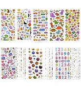 3D Puffy Stickers for Kids Toddlers – 1558 PCS Foam Set with 32 Sheets & Doodle Backgrounds, Pres...