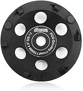 SHDIATOOL PCD Grinding Cup Wheel 4-1/2 Inch for Remove Epoxy Glue Mastic Paint and Concrete Floor...