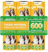 Beitophome Lint Roller Refills Only, 600 Sheets Lint Rollers with Tough Paper, Ideal for Dog and ...