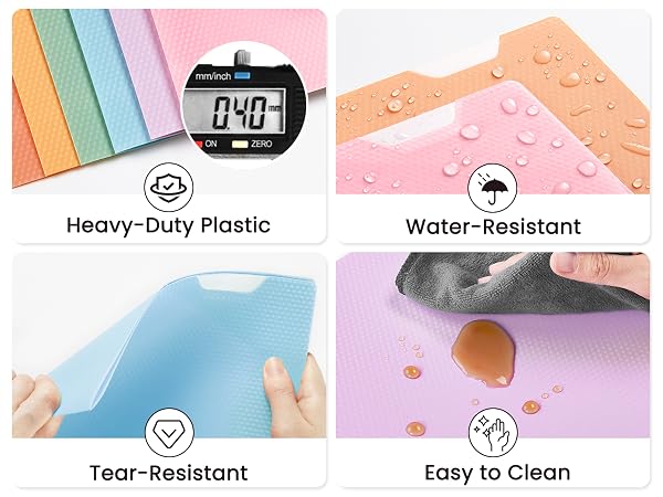plastic file folders