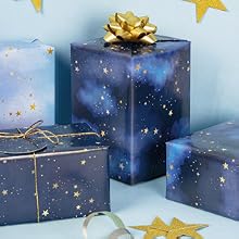WRAPAHOLIC Galaxy Wrapping Paper Sheet