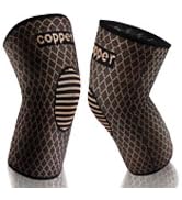 SHENGYADE Copper Knee Braces for Knee Pain Men Women, Knee Compression Sleeve Copper Ions Infused