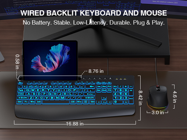 wired keyboard and mouse