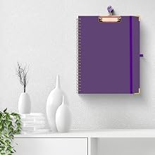 Clipboard Folio with Refillable Notepad for Letter Size (11" x 8.5")