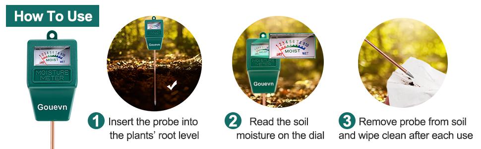 long probe moisture meter for plants