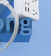 DEPOW 2 Prong to 3 Prong Adapter Power Strip - 6 Outlets & 4 USB Ports (2 USB-C), 1050J Two Prong...