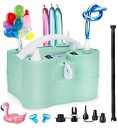 AGPtEK 3-in-1 Air Pump for Inflatables and Balloon Electric Air Balloon Pump 600W for Latex 260Q ...