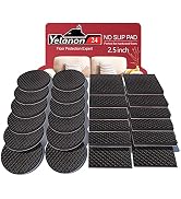 Non Slip Furniture Pads -24 pcs 2.5" Furniture Grippers, Non Skid for Furniture Legs,Self Adhesiv...