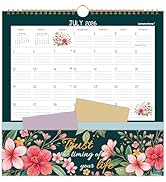 Wall Calendar 2026-2027 - Pocket Calendar, 11.2" x 11.2", 2026-2027 Calendar with Pockets, Jul. 2...