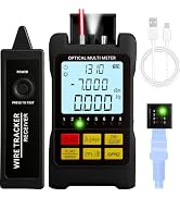 Portable 5-in-1 Fiber Optic Cable Tester with Optical Power Meter, Cable Finder,Visual Fault Loca...