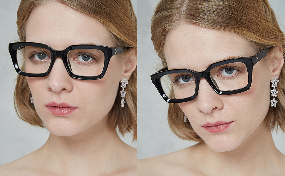 Black Thick Frame Glasses Non Prescription