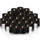 kakoya Flameless LED Candles Battery Operated with Remote and Timer,Flickering Electric Fake Plas...