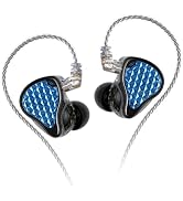 KZ ZAS Pro IEM Wired Earbuds, 7BA+1DD HiFi in Ear Monitor, Studio Headphones with Deep Bass, 2 PI...