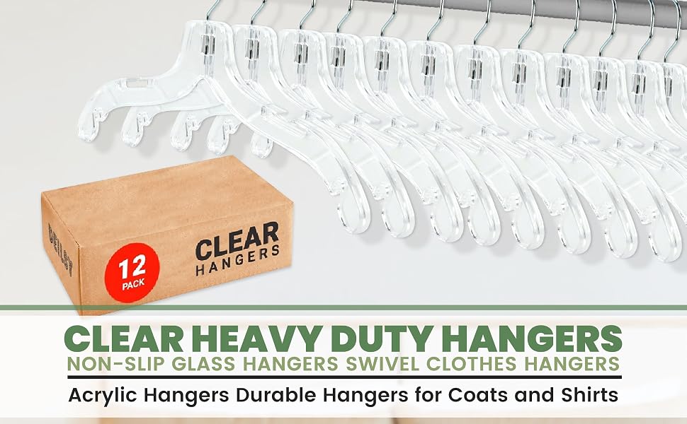 CLEAR HANGERS, perchas claras, clear plastic hangers, perchas de plástico transparente, suit hanger
