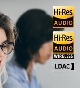 1Mii Y8 Hybrid Active Noise Cancelling Headphones, LDAC Hi-Res Wireless Audio, 75H Playtime, Comf...