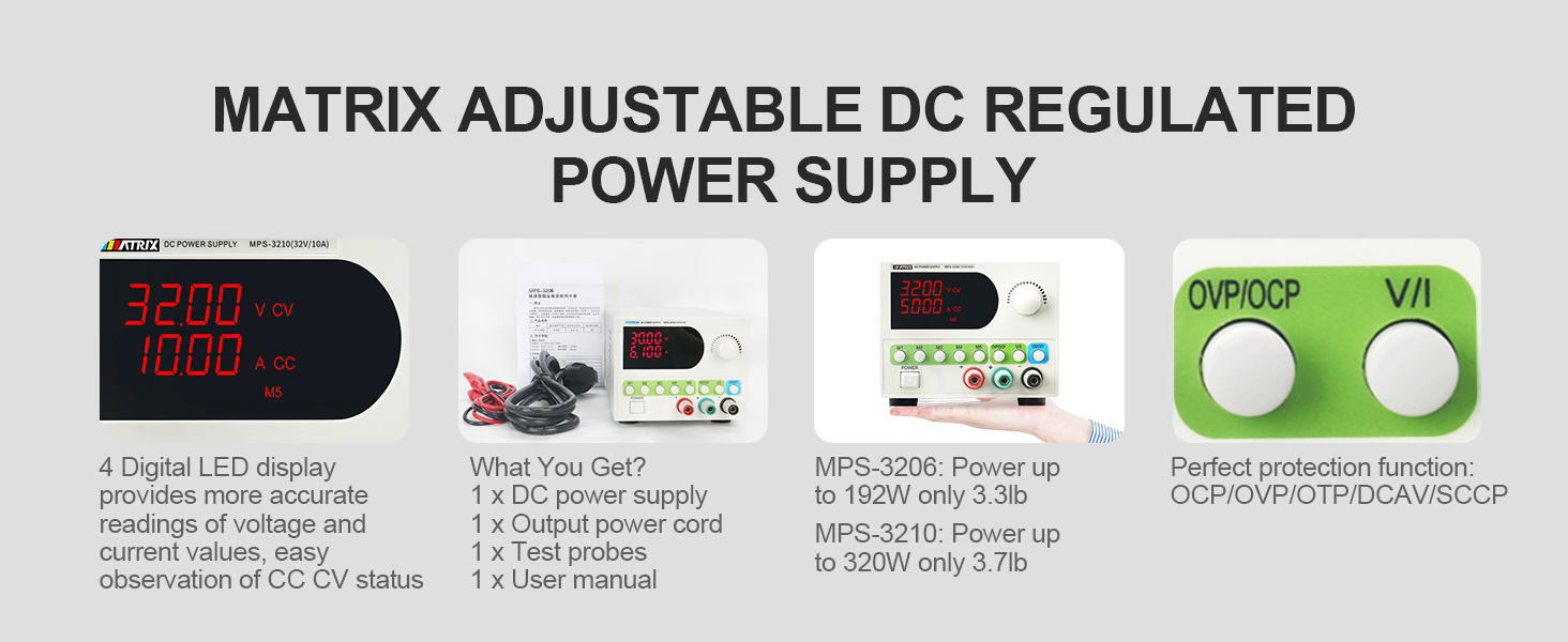 matrix dc power supplies lab