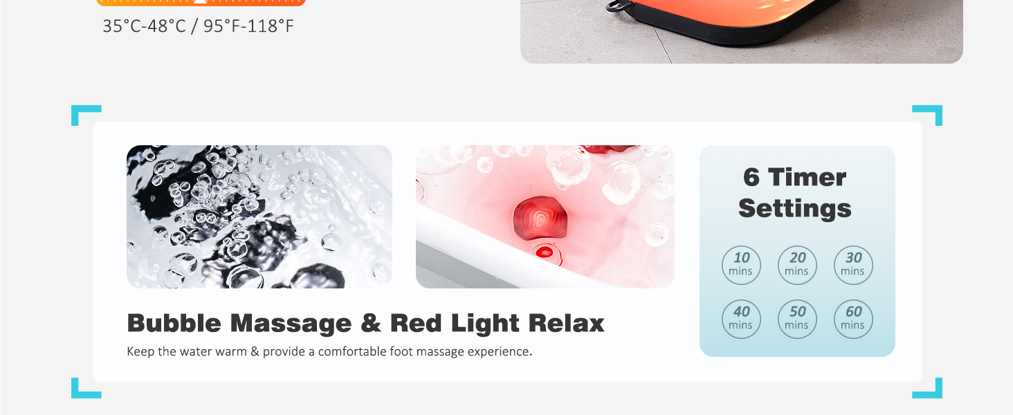 foot spa bath massager with heat