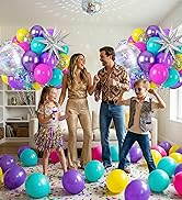 Pink Blue Purple Balloons