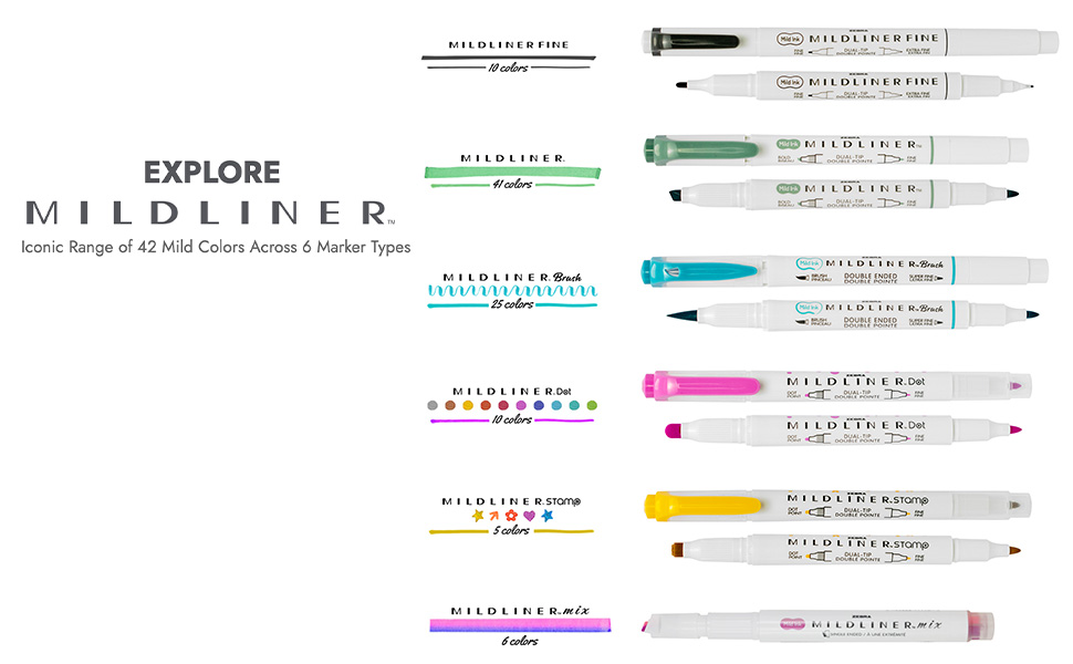 Mildliner Product Types