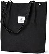 WantGor Large Corduroy Totes Bag Women's Casual Purses Work Handbags Big Capacity Shopping Bag
