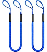 6FT Bungee Dock Line for Boats – Extra-Long Elastic Mooring Rope with Loops – Heavy-Duty Tie-Down...