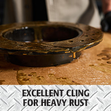 excellent cling for heavy rust