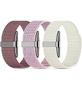 Polyjoy 3-Pack Nylon Loop Sport Replacement Bands Compatible with Hume Health Band, Soft Breathab...
