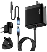 EG evgoer Surface Pro Charger, 65W Microsoft Surface Charger for Pro 3/4/5/6/7/8/9/10/X/11/12 and...