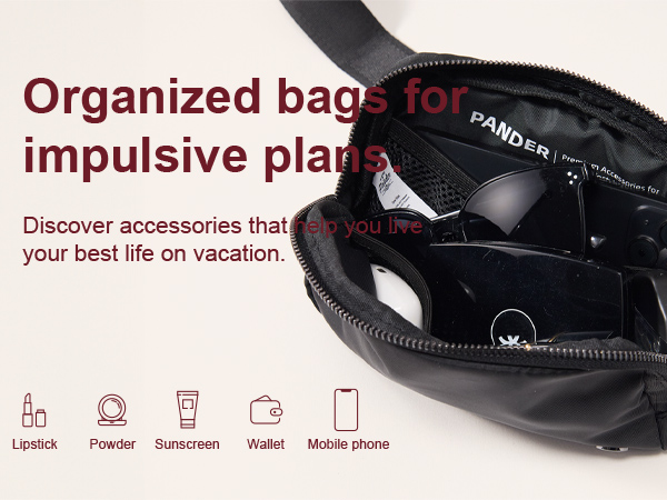 Pander Organized belt bags for impulsive plans app