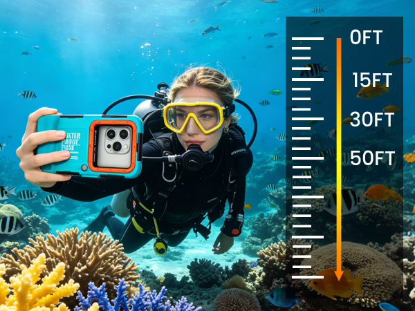 waterproof phone case for diving
