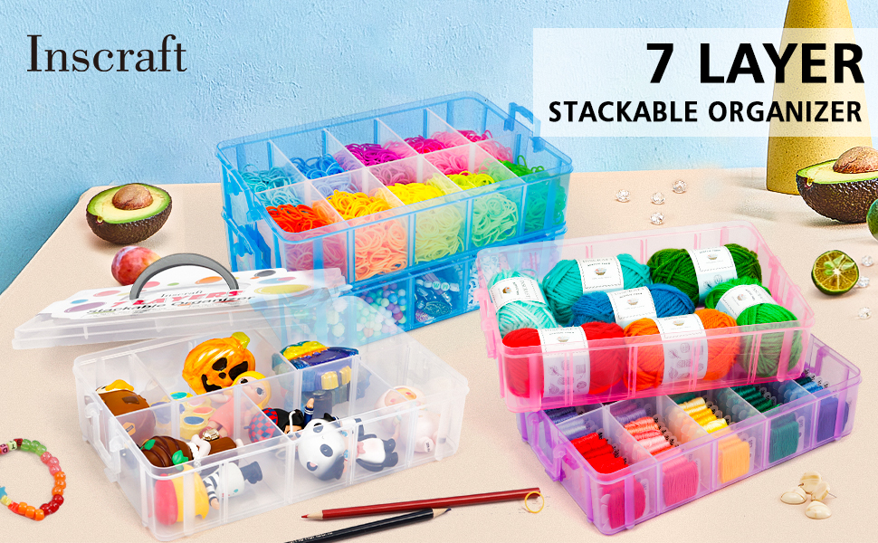 7 layer stackable organizer