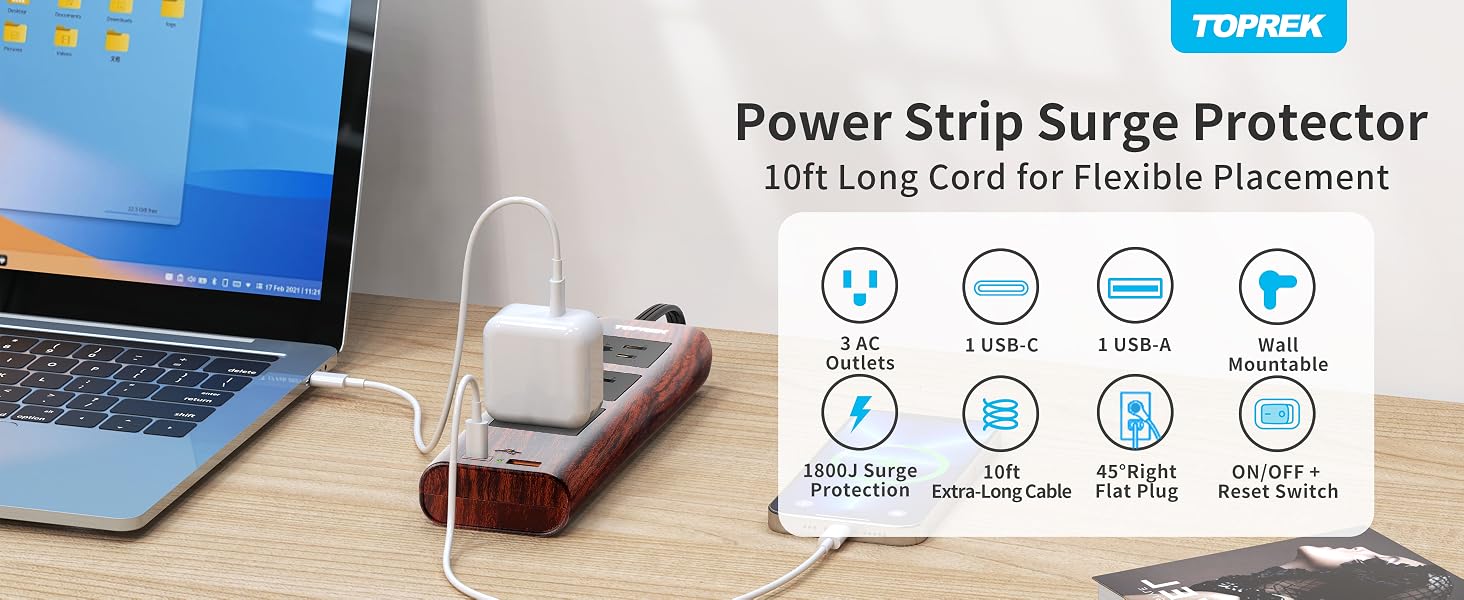 Power Strip Surge Protector