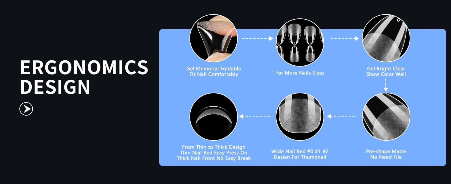 False Nail Tips press on nails fake nails gel x nail tips beetles gel polish gifts for women