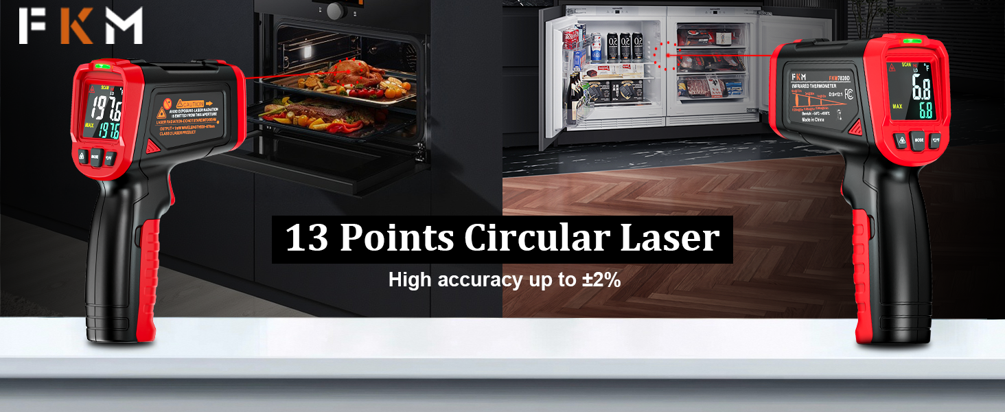 laser cooking thermometer gun