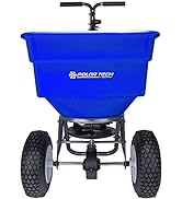 Earthway Polar Tech 90399 100 LB Professional Ice Melt Broadcast Walk Behind Spreader with 13" Pn...