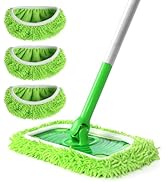 Zehrai Reusable 100% Coral Fleece Mop Pads Compatible with Swiffer Sweeper Mop, Wet and Dry Flat ...