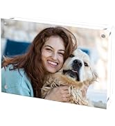 Cherrich Acrylic Picture Frame 4x6, Double Sided Photo Frames for Refrigerator with Magnetic Corn...