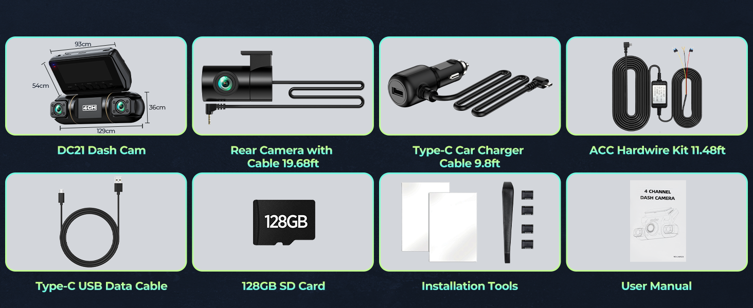 360 car camera kit