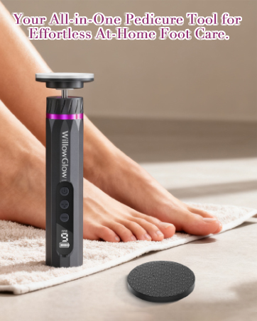 All-in-one pedicure tool for easy home foot care.