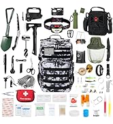 Skywod, Professional Survival Gear Set - First Aid Kit and Large Camping Backpack, Camping Equipm...