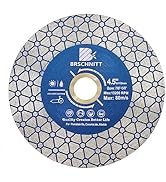 Diamond Saw Blade Tile Cutting Disc - BRSCHNITT 4.5 Inch for Cutting Granite Porcelain Ceramic Ma...