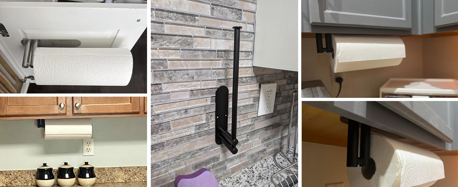 hanging paper towel holder