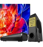 LEMEGA Edge X Boost 2.1 Soundbar with Subwoofer - 100W Total Power, HDMI ARC, Optical, AUX, USB, ...