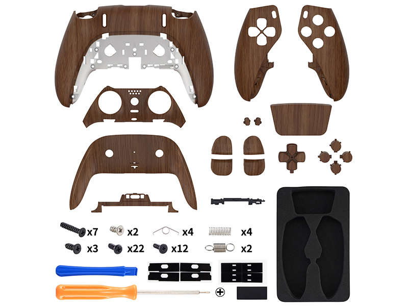 eXtremeRate Full Set Shell Buttons Touchpad Cover for PS5 Edge Controller Replacement Shell Plates